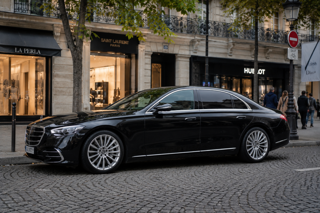 Servicio de coche de lujo en París con chófer profesional