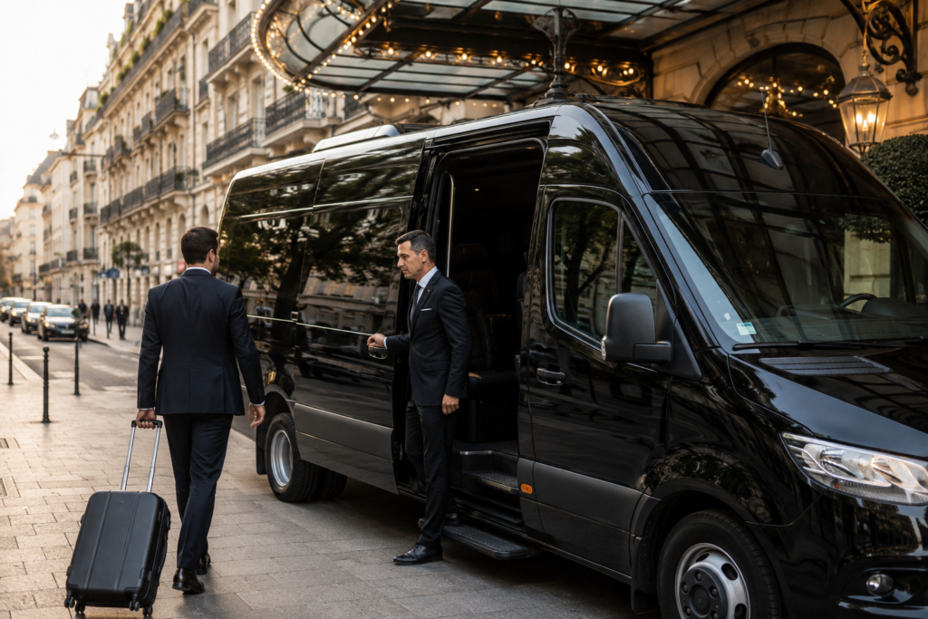 Veranstaltungstransport in Paris für Gruppen und Geschäftsevents